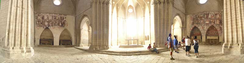 Panor�mica de 180 grados del interior de la ermita de Foces